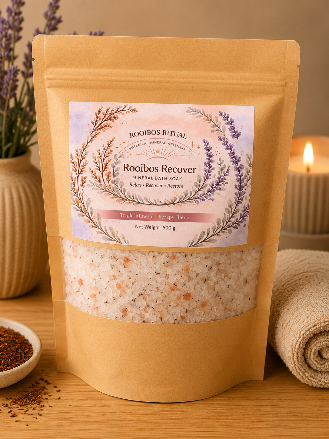 Rooibos Recover Mineral Bath Soak